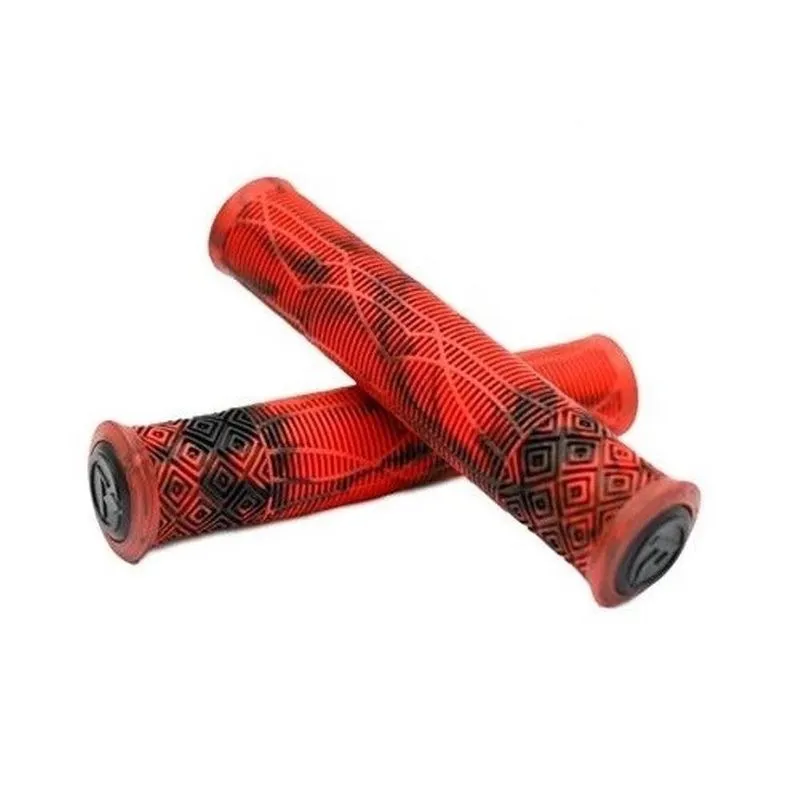 Manopla BMX3 160mm BMX / Grau / Wheeling com Tampa Vermelho+Preto