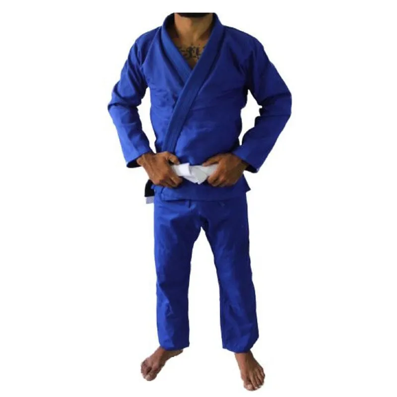 Kimono Jiu-Jitsu Trançado Adulto - Azul A2