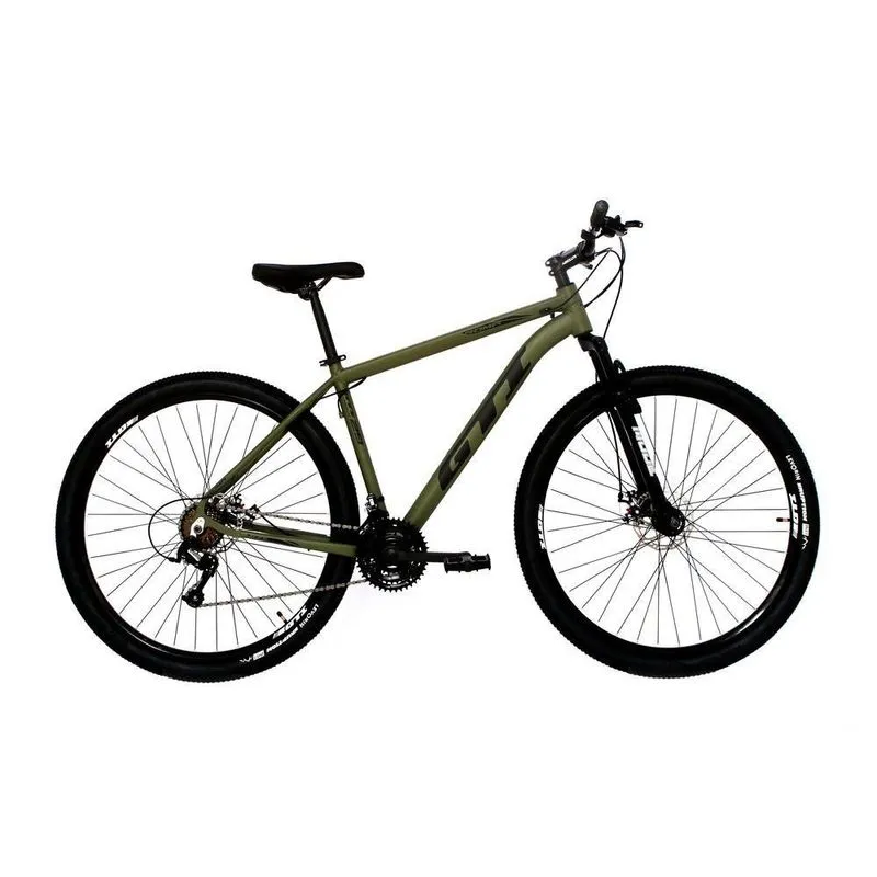 Bicicleta GTI Roma Aro 29 Alumínio 21v para Passeio e MTB Freio a Disco M / VERDE