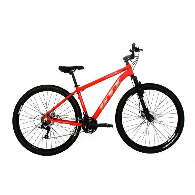 Bicicleta GTI Roma Aro 29 Alumínio 21v para Passeio e MTB Freio a Disco M / VERMELHO