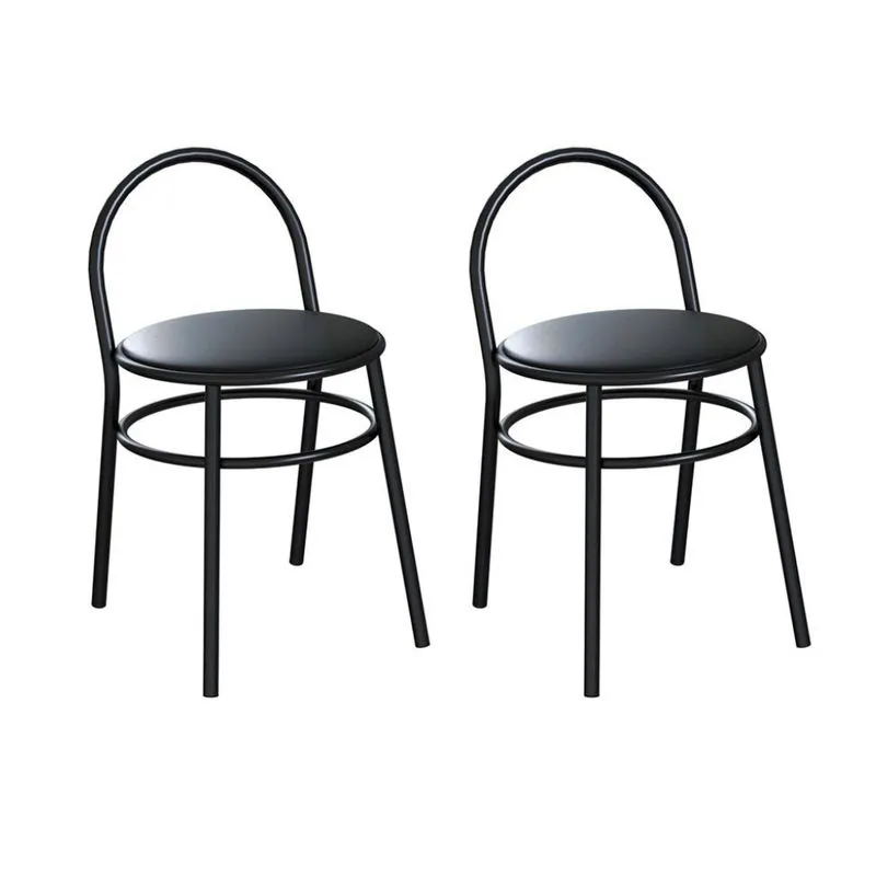 Conjunto com 2 Bancos Ader Preto