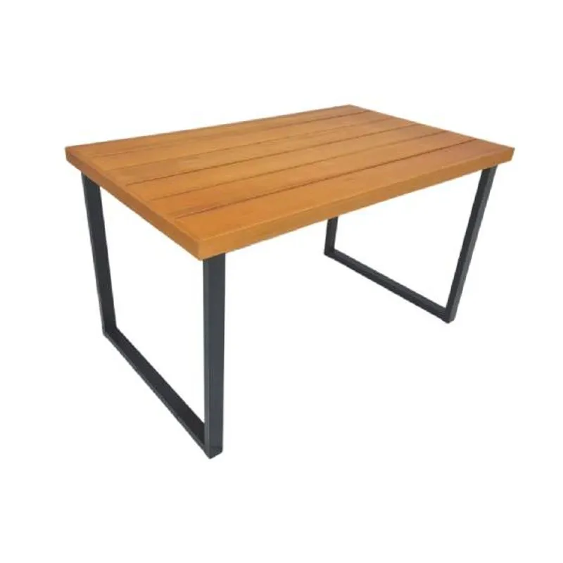 Mesa M1786 136 Madeira Tubo Preto - Brigatto