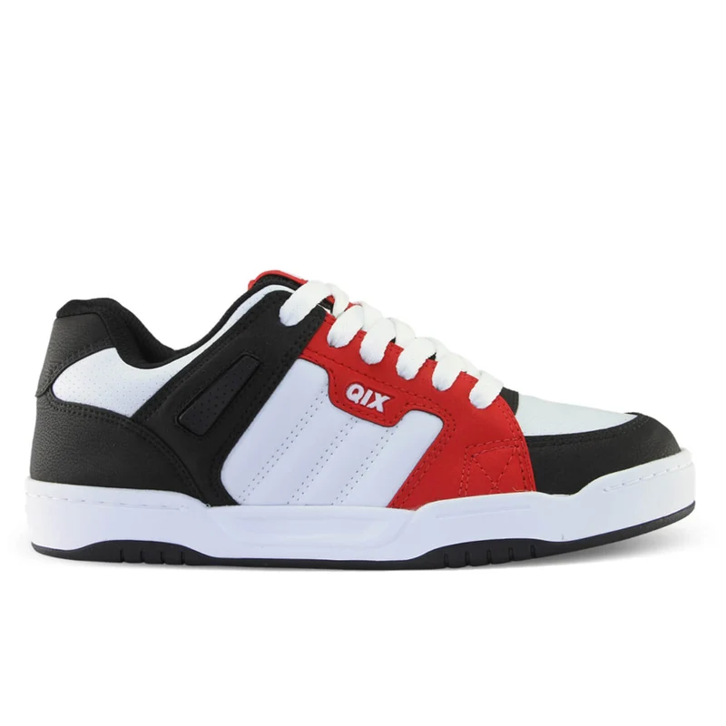 Tênis Qix Skate Square - Preto, Vermelho e Branco 37