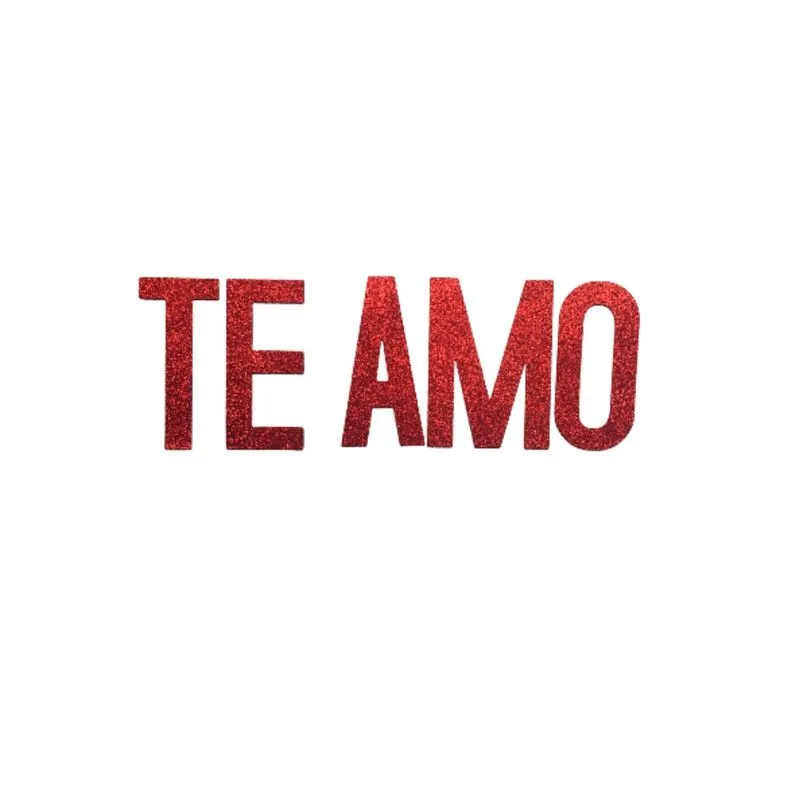 Adesivo e. V. A c/ Gliter Letras te amo Neotrentina
