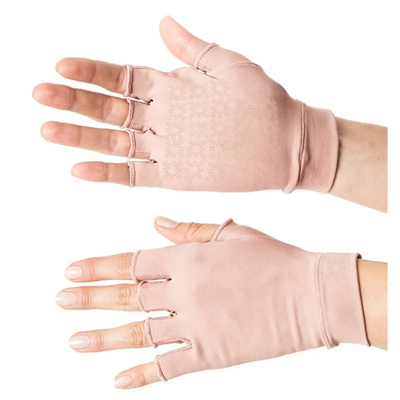 Luva Uv Line Curta Anti-idade - Tam GG Nude