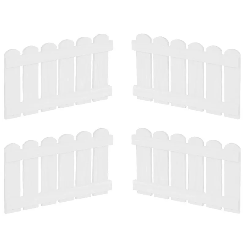Kit 4 Cercas Para Mini Cama Casinha Ii Branco Casatema