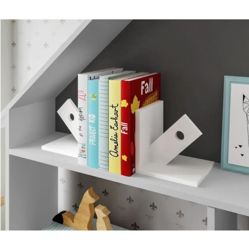 Kit Aparador De Livros Seta Casatema Branco