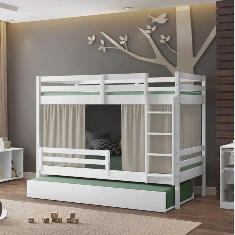Treliche Teen Play Grades de Proteção e Tenda Madeira Maciça Casatema