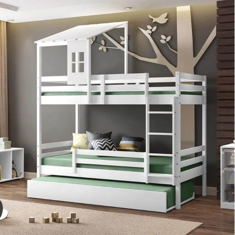 Treliche com Telhado Ii Casinha Teen Play Casatema Branco Branco