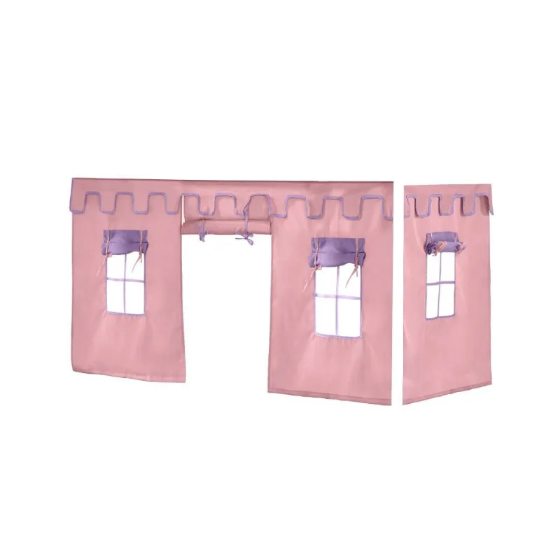 Cortina Tipo Tenda Castelo Rosa para Cama Divertida e Cama Alta Prime - Casatema