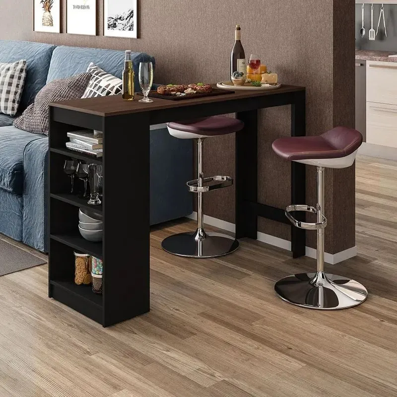 Bancada Gourmet 4 Nichos Up Casatema Preto/nogueira