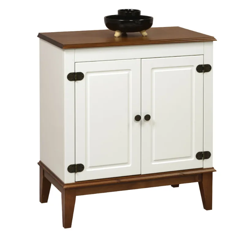 Buffet com 2 Portas - Amêndoa/Branco