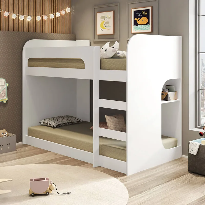 Beliche Montessoriano Baby Teen's com 1 Prateleira - Branco