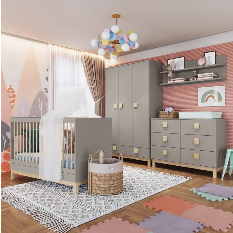Quarto de Bebê Eleva Completo - Gianduia