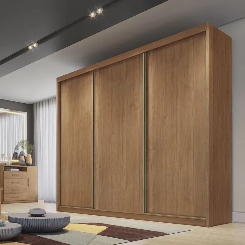 Guarda Roupa Casal 3 Portas 6 Gavetas Montreal Novo Horizonte