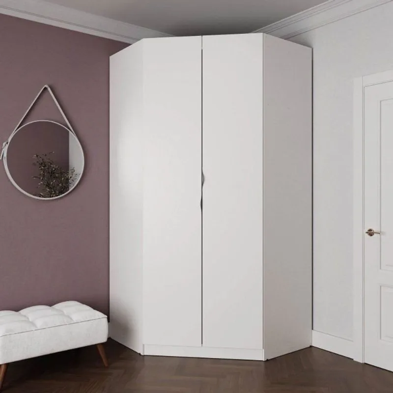 Guarda Roupa de Canto Closet Planejado com 6 Prateleiras Hera CabeCasa MadeiraOriginals Algodão