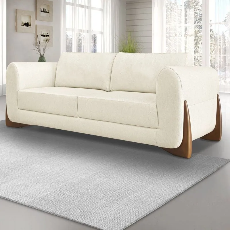 Sofá 2 Lugares 180cm Linho Djon Spezzia Decor Natural