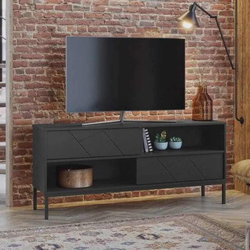 Rack Industrial para TV até 55 Polegadas 2 Portas Tétris Olivar Móveis