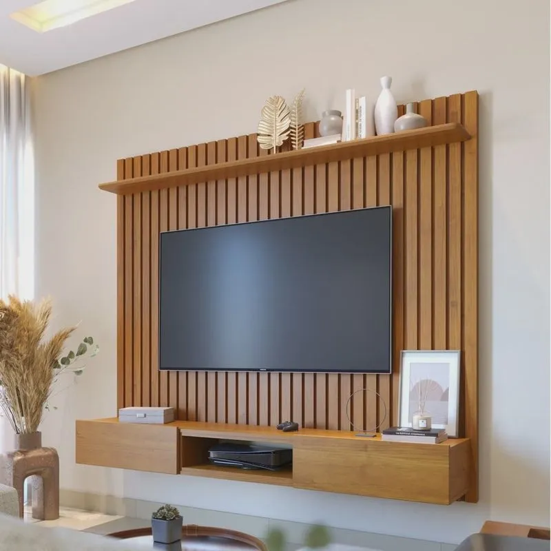 Painel para TV até 75 Polegadas Ripado Loft 2,2m Imcal