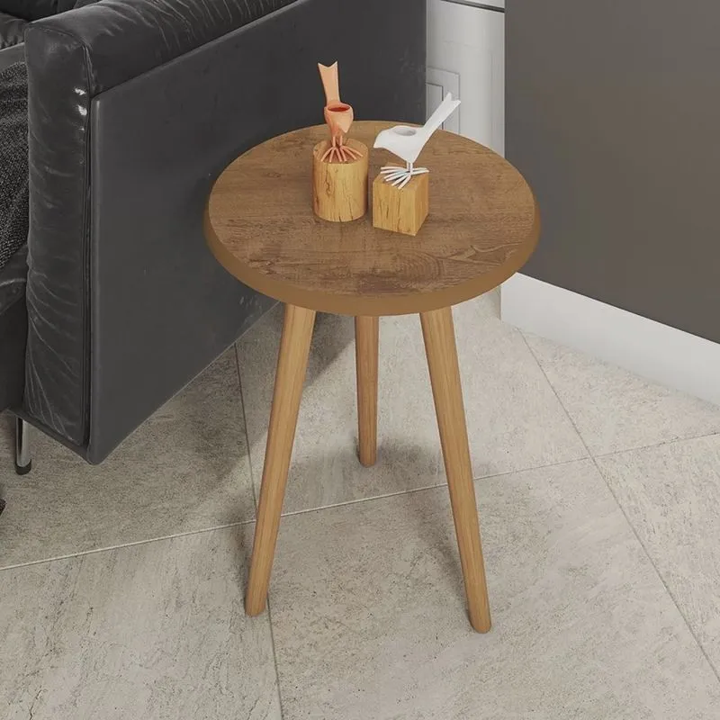 Mesa Lateral Retrô 48cm Decor Móveis Bechara
