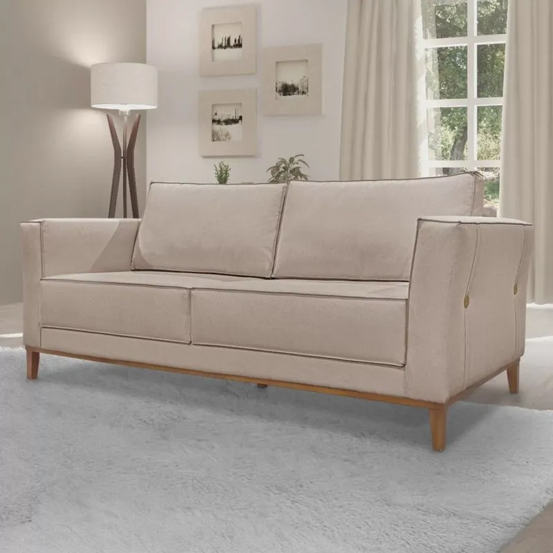 Sofá 2 Lugares 190cm Linho Brest Spezzia Decor