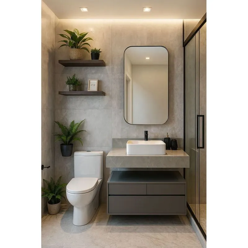 Bancada Em Porcelanato 60/80/100cm Sem Cuba Darabas Agardi