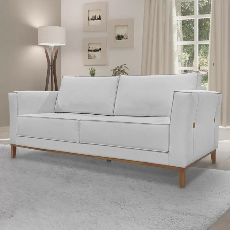 Sofá 3 Lugares 230cm Linho Brest Spezzia Decor