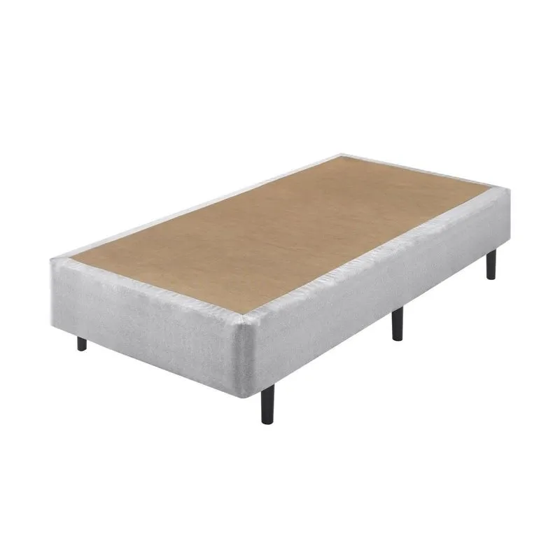 Base Box Somiê Solteiro Eco Mescla Ecoflex 40x96x203cm Cinza