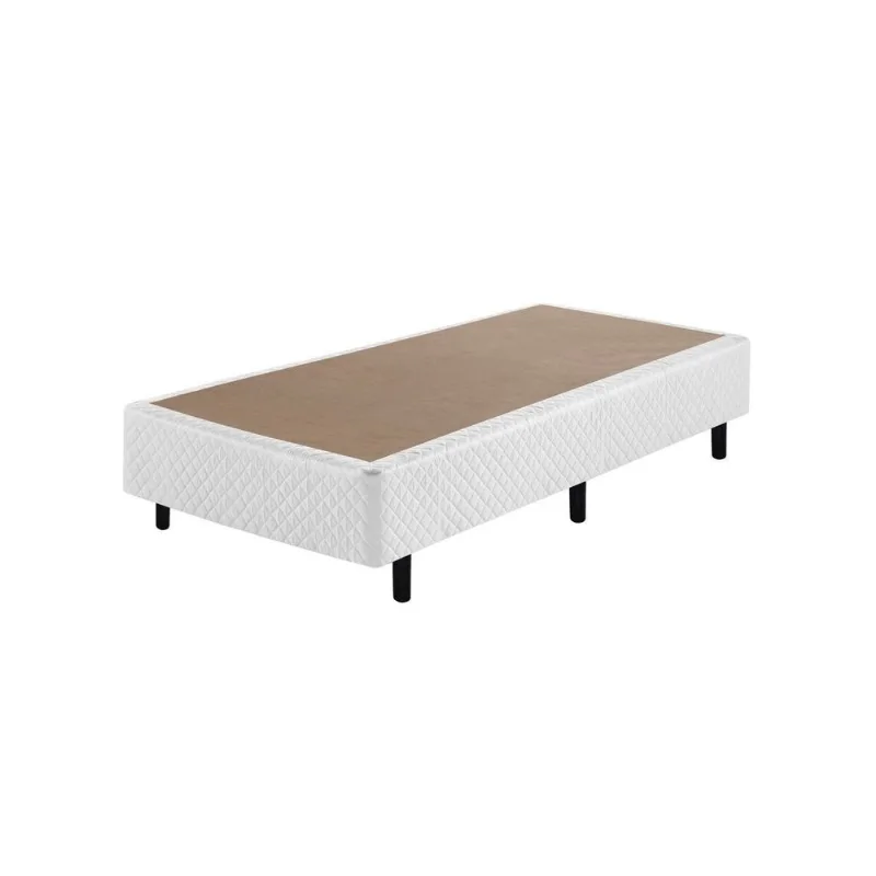 Somiê Eco Bordado 96x203x40cm Ecoflex Branco Branco