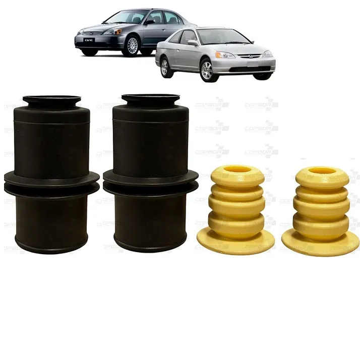 Kit Batente, Coifa e Amortecedor para Honda Civic 2001 a 2006 - Durabilidade e Performance