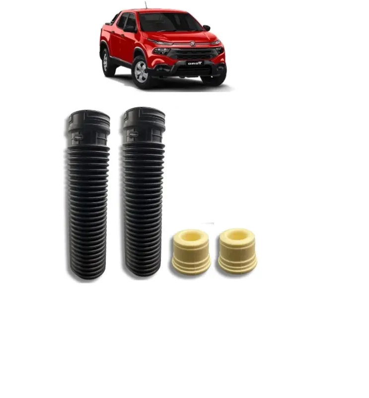 Kit Batente e Coifa Amortecedor Traseiro para Fiat Toro 2016 a 2025 - Proteção e Durabilidade
