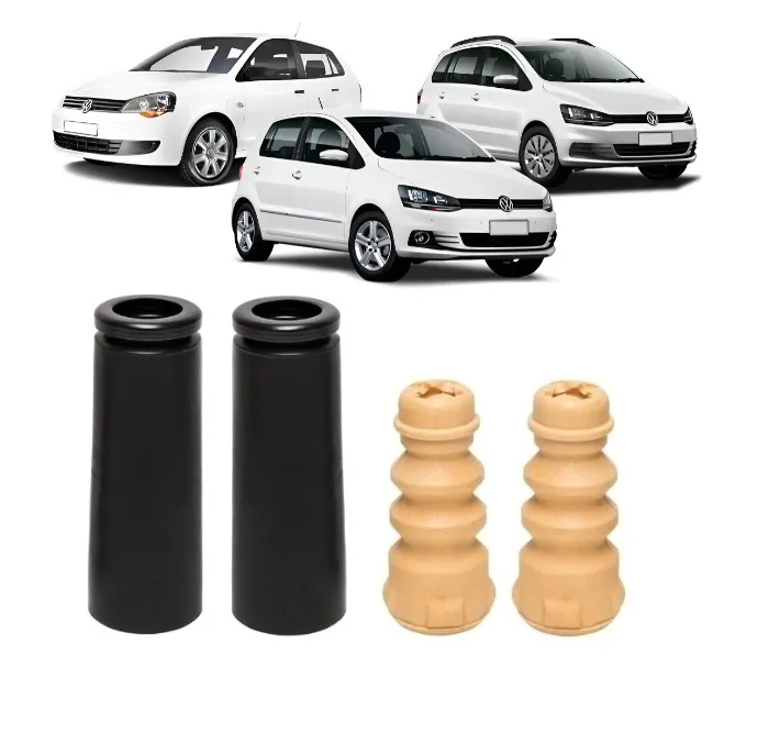 Kit Batente e Coifa Amortecedor Traseiro VW Fox Crossfox Spacefox Polo