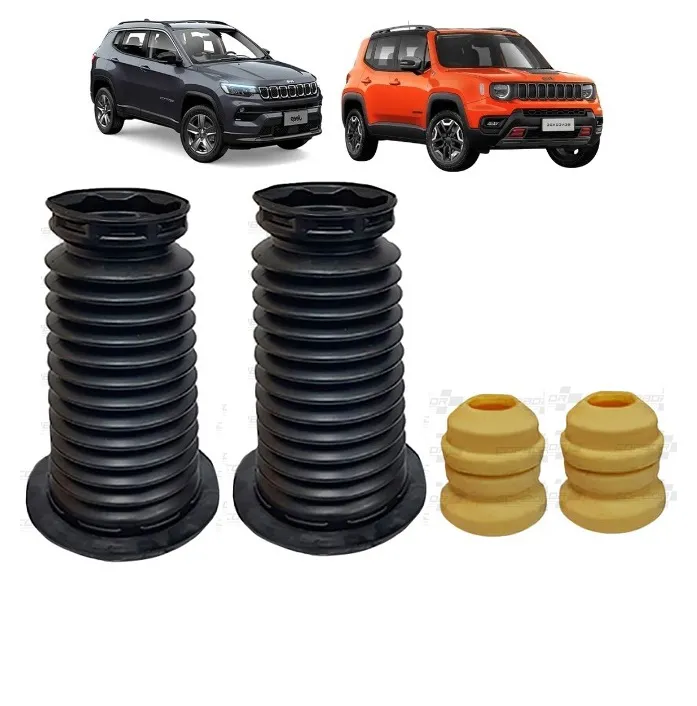 Kit Batente e Coifa Amortecedor Dianteiro para Jeep Compass e Renegade - Proteção e Durabilidade