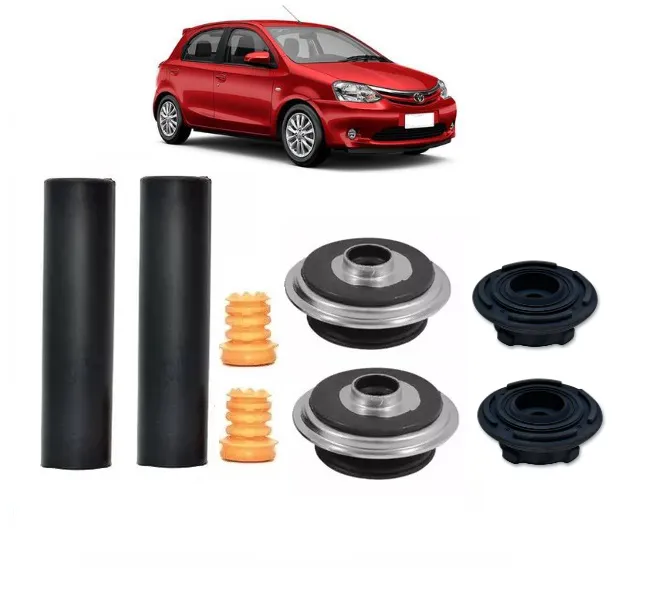 Kit Batente Coifa Amortecedor Traseiro para Toyota Etios 2013 a 2023 - Reforço e Durabilidade