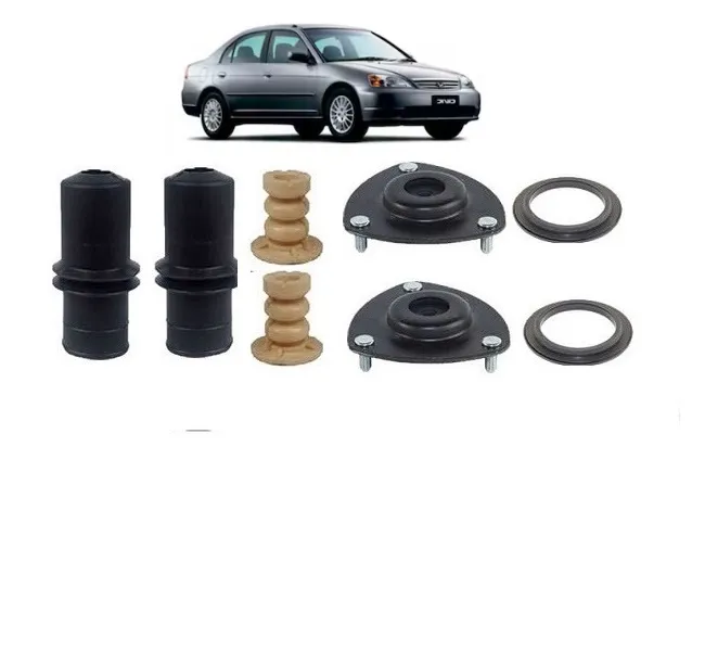Kit Batente Coxim Amortecedor Dianteiro para Honda Civic 2001 2002 - Reposição Original