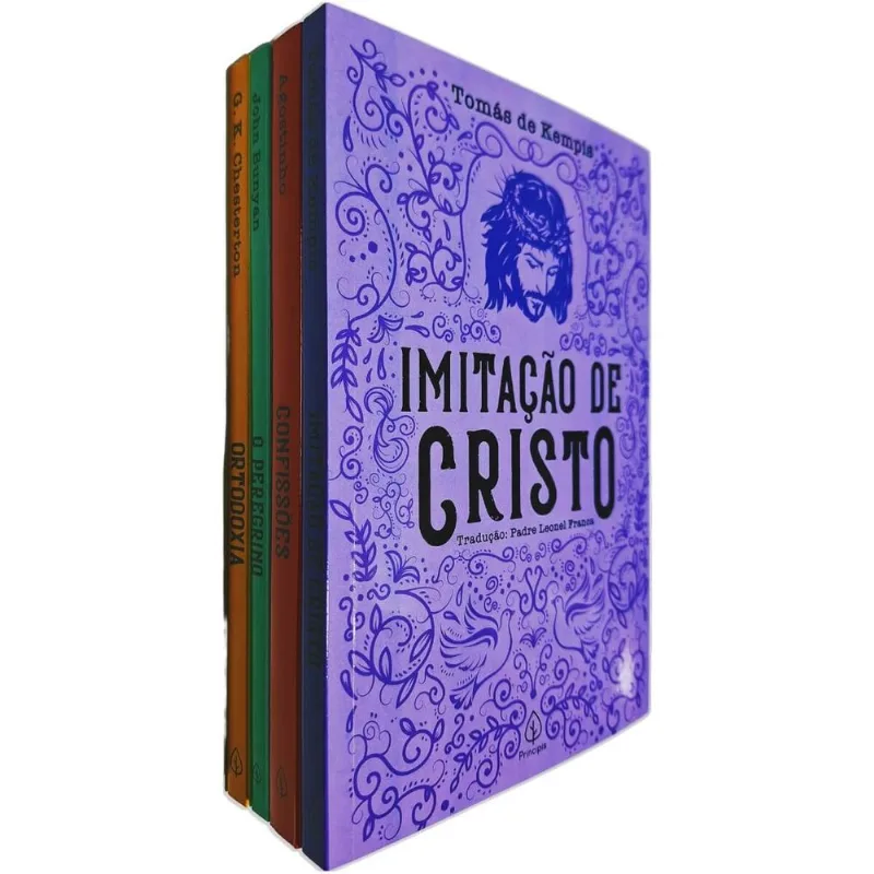 4 Livros Físicos Literatura Cristã I Tomás De Kempis, Agostinho, John Bunyan E K.k. Chesterton