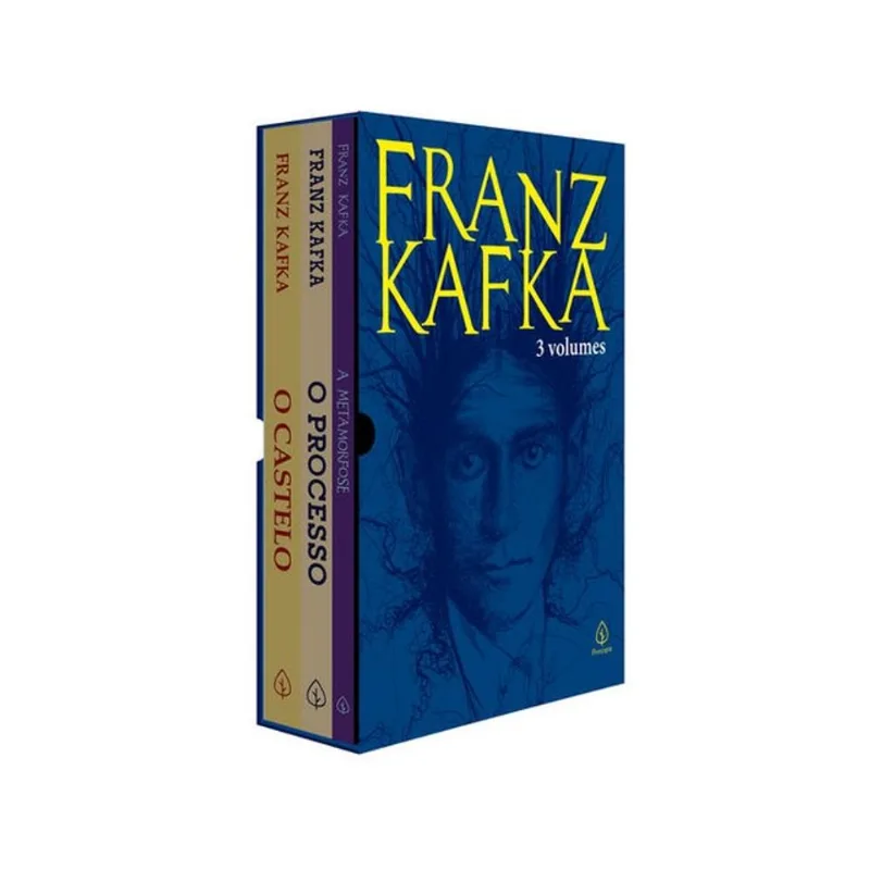 BOX FRANZ KAFKA COM 3 LIVROS, BLOCO DE ANOTAÇÕES E MARCADOR DE PÁGINAS