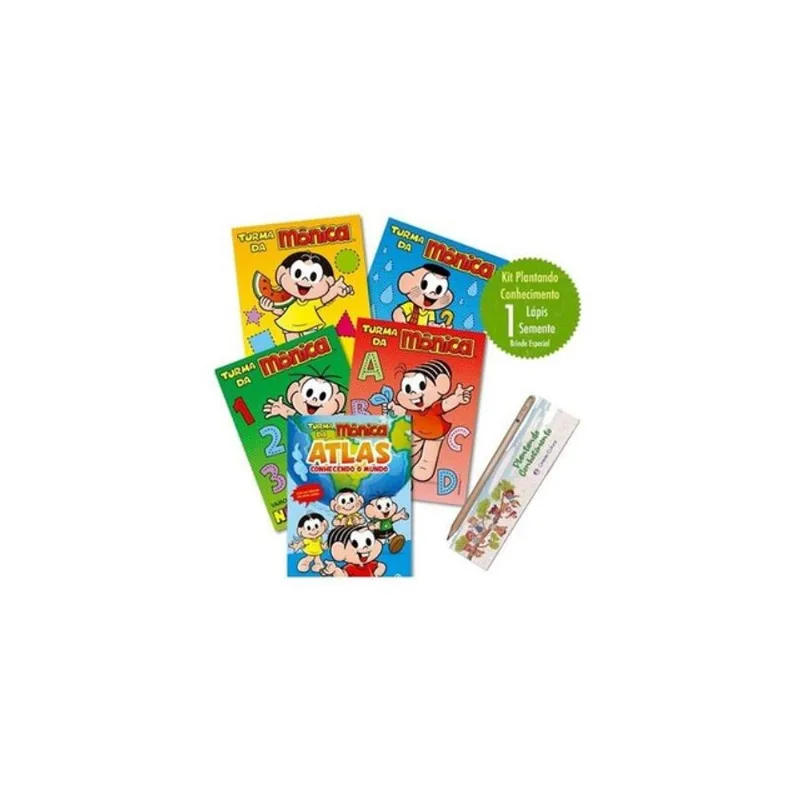 KIT EXCLUSIVO TURMA DA MÔNICA - PLANTANDO CONHECIMENTO