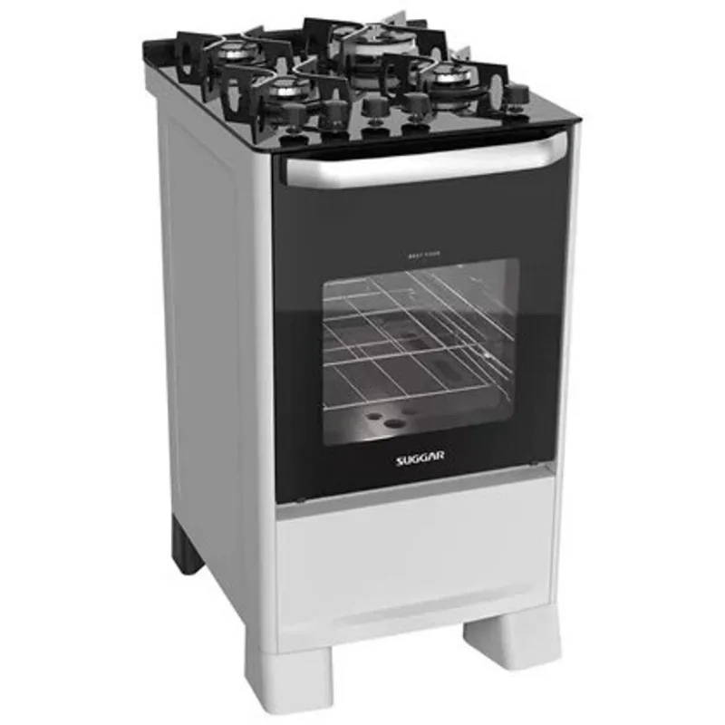 Fogão 4 Bocas Mesa De Vidro Suggar Best Cook FGV407BR1 110 volts - Suggar