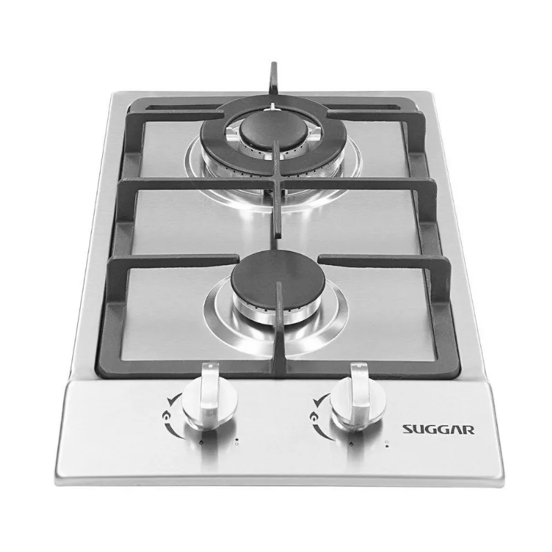 Cooktop à Gás Suggar 2 Bocas Inox Tripla Chama Bivolt FG2002IX