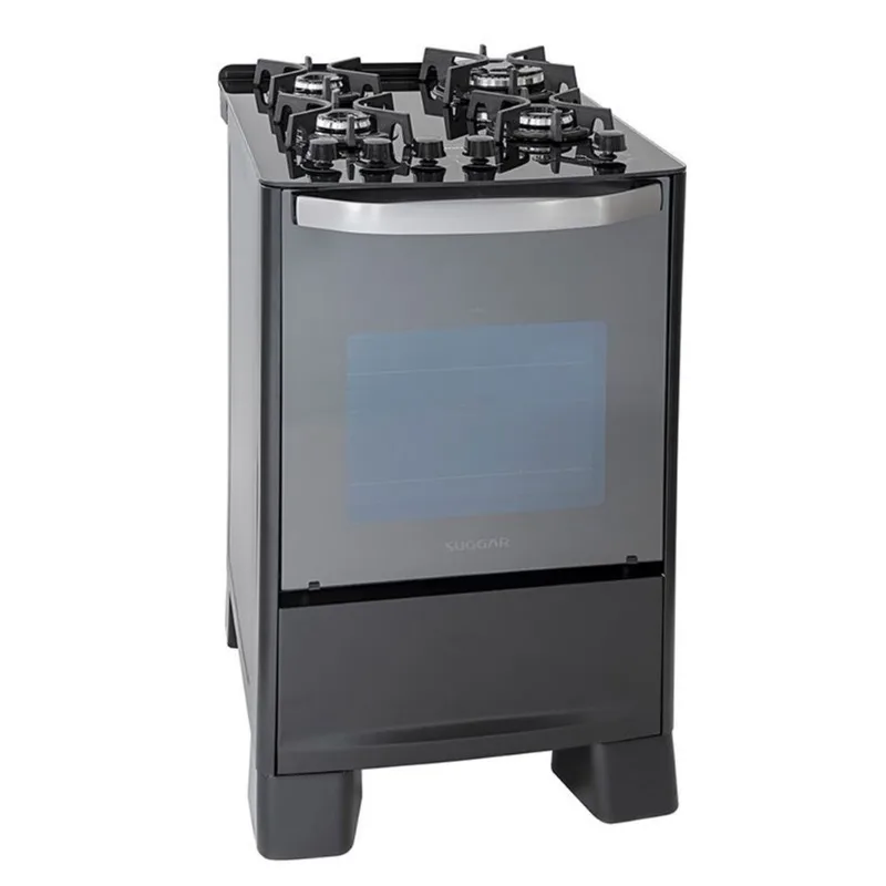Fogão Master Grill 4 Queimadores Preto Suggar