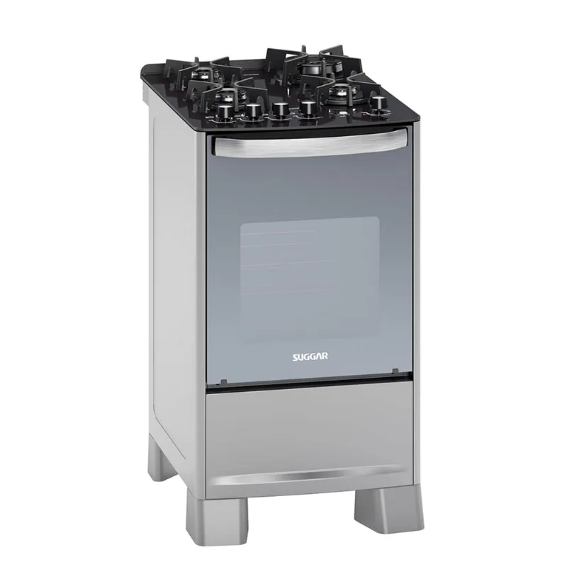Fogão Suggar Master Grill 4 Queimadores Inox FGVMTG411PRIX/FGVMTG412PRIX