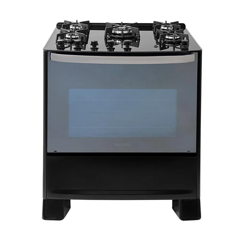 Fogão FGVMTG511PT Master 5 Bocas Grill Suggar Preto 220V