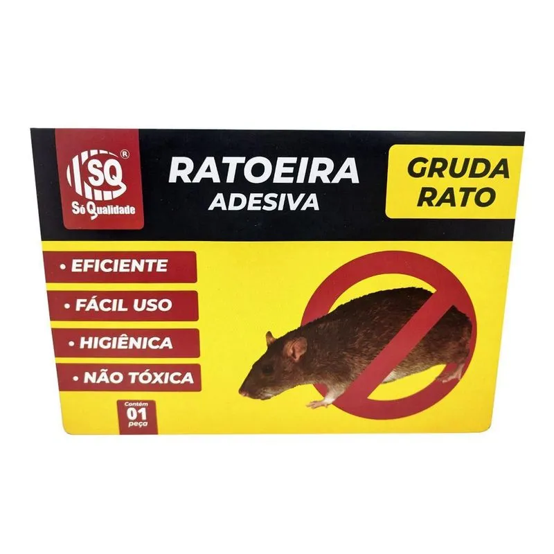 Adesivo Cola Pega Rato Sq3030 C/10 Un