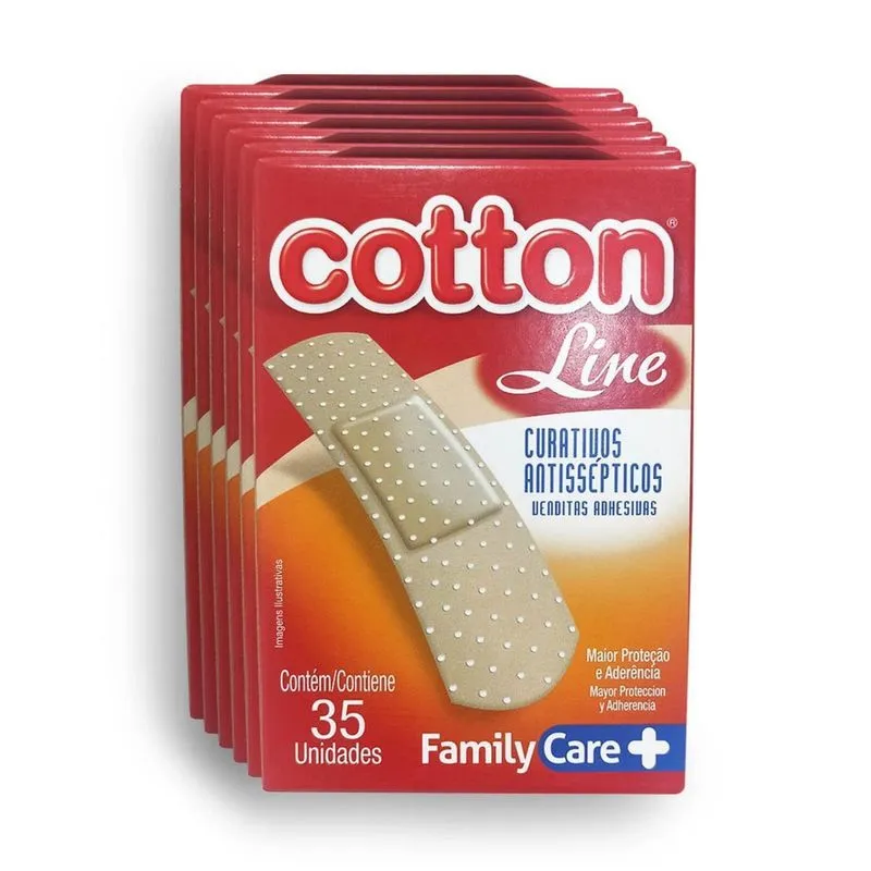 Curativo Cotton Line Com 6X35 Cor De Pele