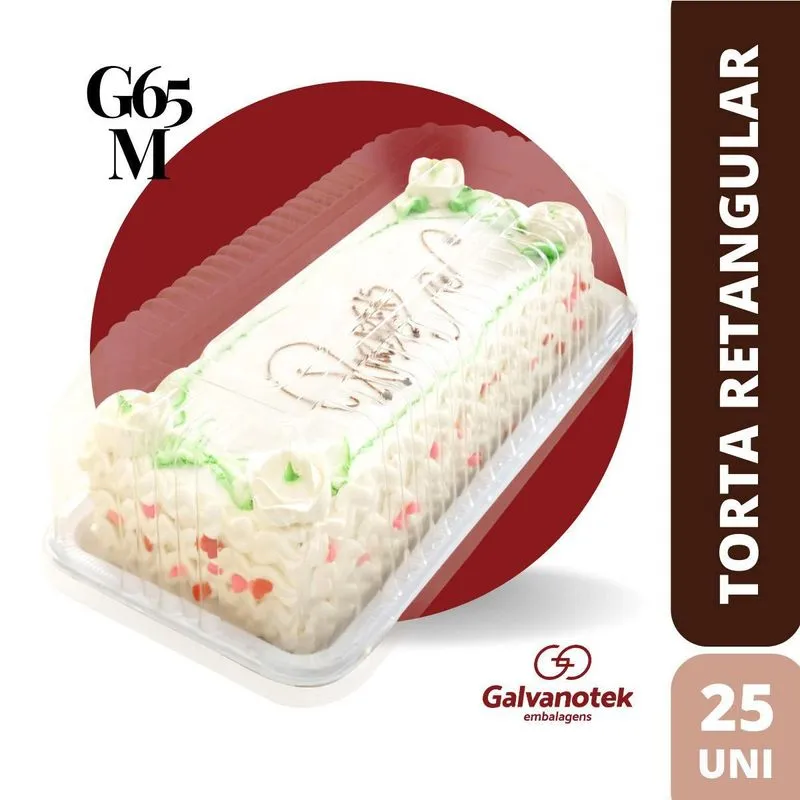 Torta Retangular Peq. G65m Galvanotek C/25 Un