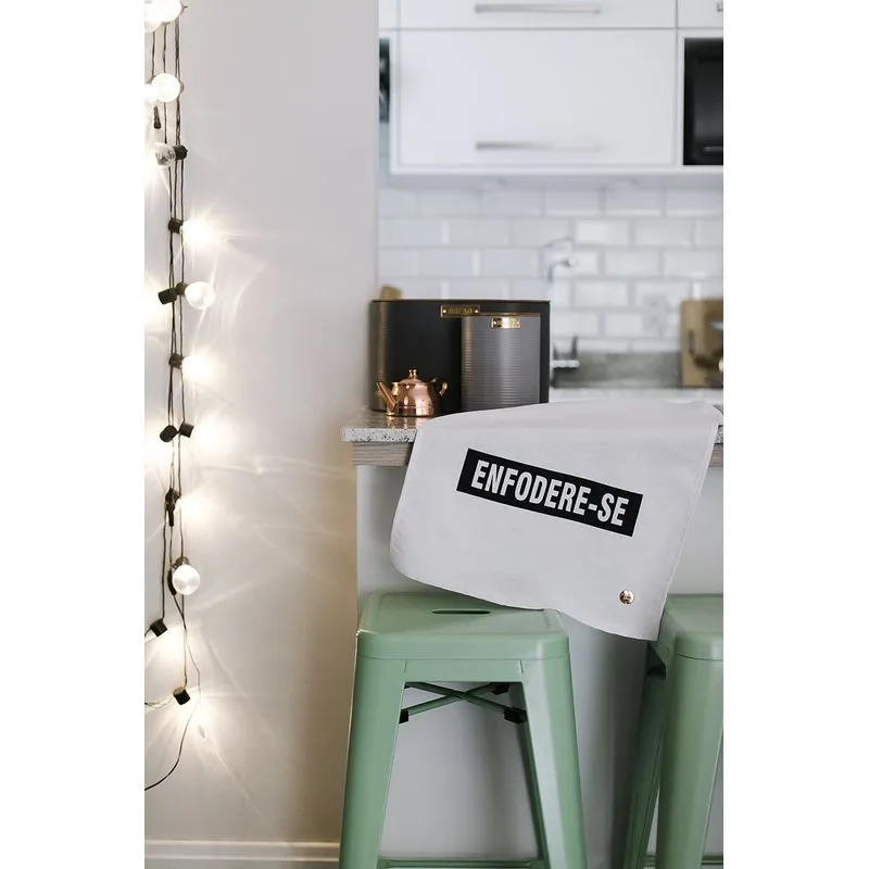 Pano de Copa Gourmet Enfodere-se Branco Pano Urbano Branco 75x45cm