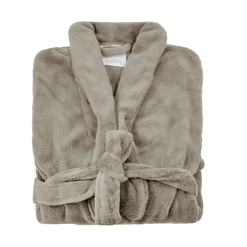 Roupão De Banho Microfibra Soft Camesa M Unissex Bege