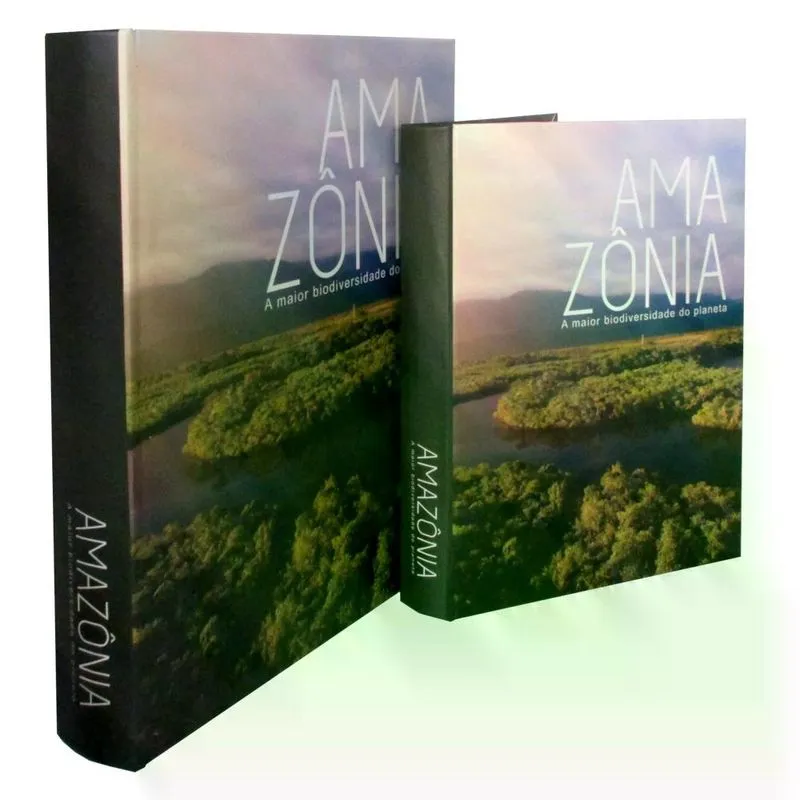 Cj de caixa livro decorativo amazonia 2PCS