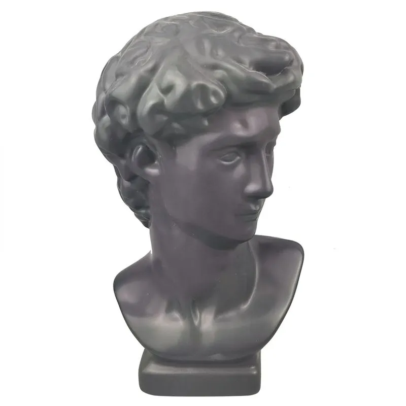 Escultura Ceramica Cinza Dn0075 - Btc